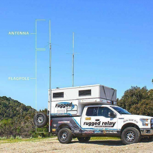 Rugged Radios VHF Fiberglass Base Camp Antenna  UTVS0091684