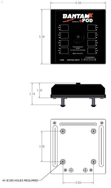 sPOD Universal UTV / ATV BantamX Touchscreen  UTVS0093471
