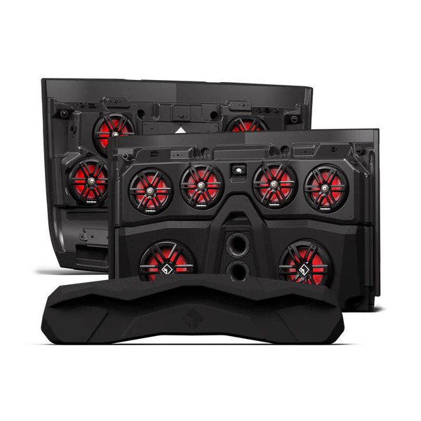 Rockford Fosgate Polaris Ranger Front and Rear Audio Roof (4-Door) RNGR18-ROOF4M2 - UTV Source