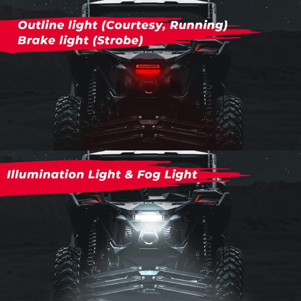 Kemimoto Can-Am Maverick X3 / Max Tail / Rear Light Bar  UTVS0093905
