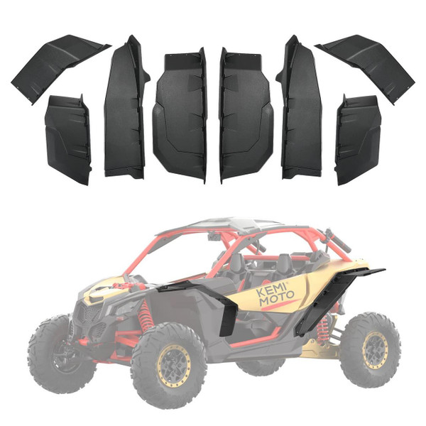 Kemimoto Can-Am Maverick X3 / Max Upgraded Extended Fender Flares B0103-00202BK - UTV Source