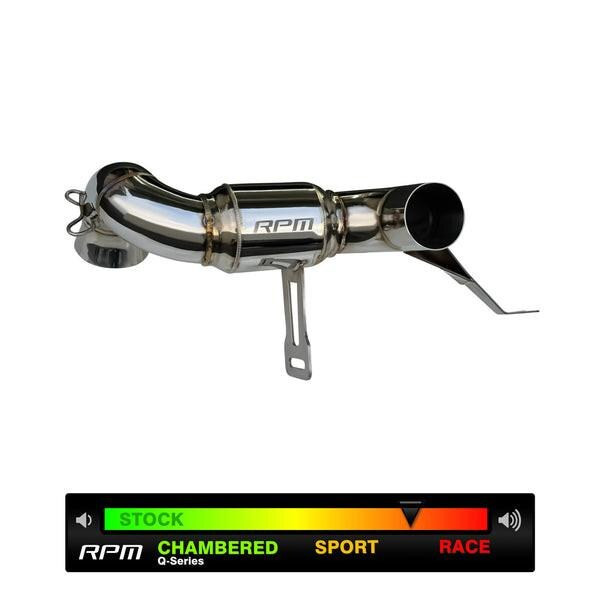 RPM Powersports Can-Am Maverick R 3" Slip-On Muffler Delete / Race Pipe  UTVS0094723