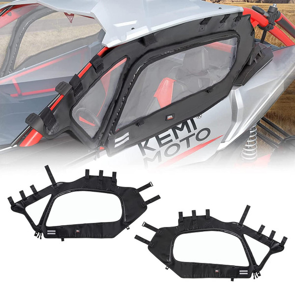 Kemimoto Can-Am Maverick X3 Soft Cab Enclosures Upper Windows B0102-02201BK - UTV Source