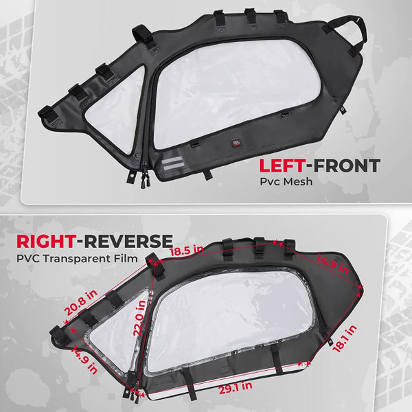 Kemimoto Can-Am Maverick X3 Soft Cab Enclosures Upper