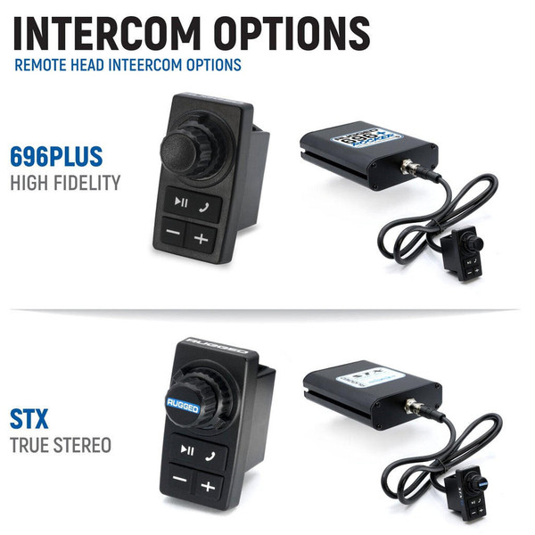 Rugged Radios Polaris RZR XP Complete Communication Kit with Rocker Switch Intercom and 2-Way Radio  UTVS0095187