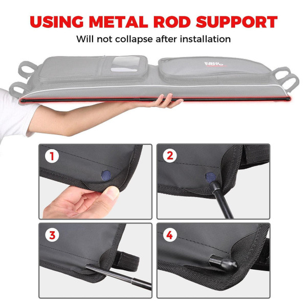 Kemimoto Polaris RZR XP 1000 / S 1000 Roof Overhead Storage Bag  UTVS0096590