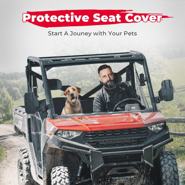 Kemimoto Polaris Ranger XP 1000 Camo Split Bench Seat Covers  UTVS0097415