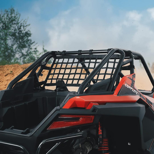 Kemimoto Polaris RZR Pro XP / Turbo R Soft Rear Window Race Mesh Net B0110-08701BK - UTV Source