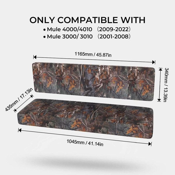 Kemimoto Kawasaki Mule Camo Seat Cover  UTVS0097558