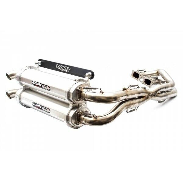 Trinity Racing Polaris RZR XP 1000 Full System Exhaust (Brushed) TR-4119D - UTV Source