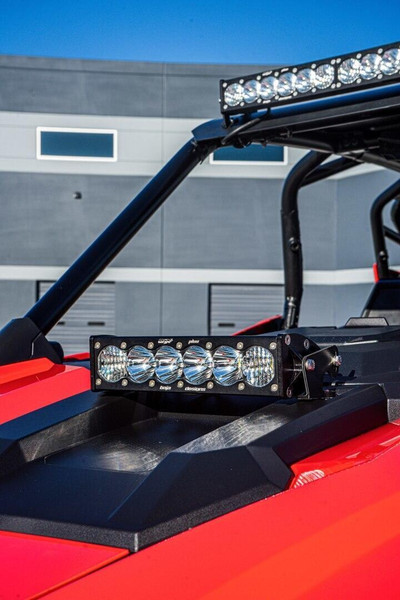 Baja Designs Polaris RZR Pro/Turbo OnX6+ Hood Mount Light Bar Kit (10")  UTVS0009834
