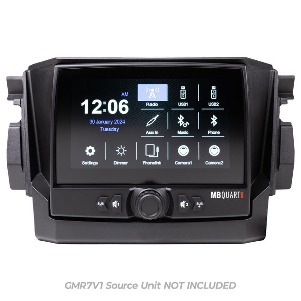 MB Quart Polaris RZR Pro XP / Turbo R / Pro R Tuned GMR7V1 Source Unit Dash  UTVS0100159