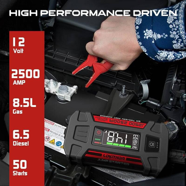 LOKITHOR J2500 Jump Starter with LiFePO4 Safety Battery (2500 Amp)  UTVS0101341