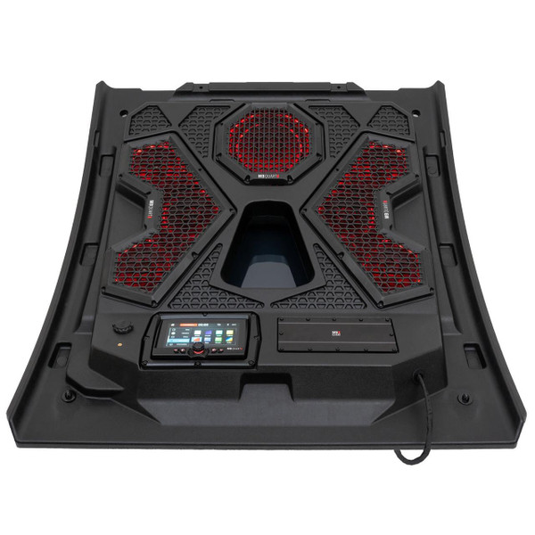 MB Quart Polaris RZR Trail 500 Watt 7 Speaker Audio Roof w/ 7" LED Source Unit and 32" Light Bar  UTVS0101872