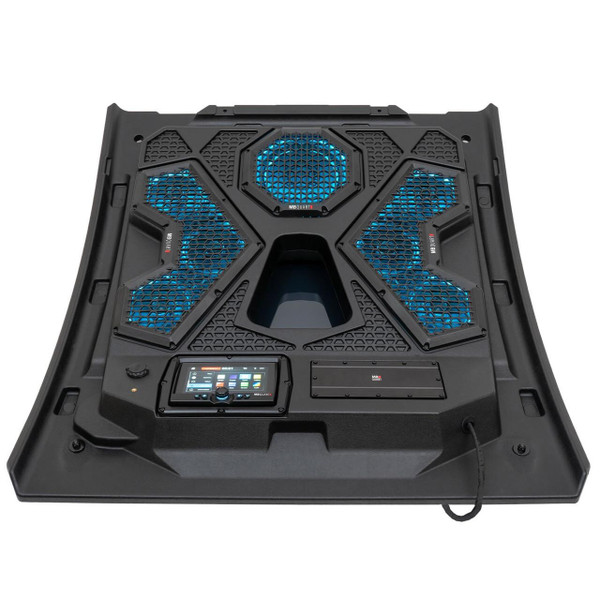 MB Quart Polaris RZR Trail 500 Watt 7 Speaker Audio Roof w/ 7" LED Source Unit and 32" Light Bar  UTVS0101872