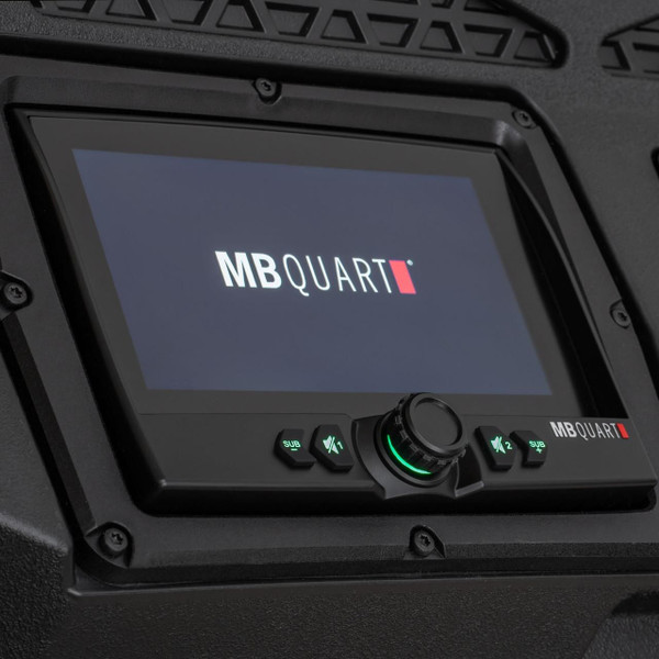 MB Quart Polaris RZR Trail 500 Watt 7 Speaker Audio Roof w/ 7" LED Source Unit and 32" Light Bar  UTVS0101872
