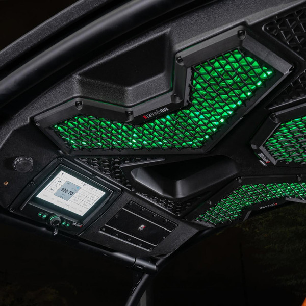 MB Quart Polaris RZR Trail 500 Watt 7 Speaker Audio Roof w/ 7" LED Source Unit and 32" Light Bar  UTVS0101872