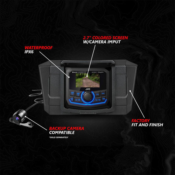 SSV Works Polaris RZR Pro R / Turbo R / Pro XP Phase-5 V-Spec 5-Speaker 1400watt System w/ JVC  UTVS0103007