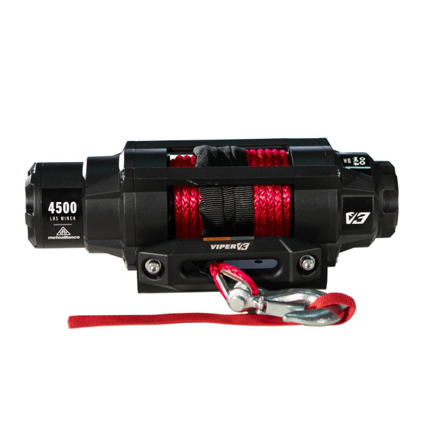 MotoAlliance V3 Wide Spool Viper Winch - V34500SE_BK-MAIN