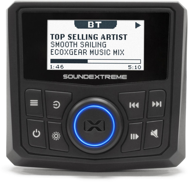 ECOXGEAR Marine AM/FM/Bluetooth Digital Media Player SEI-SEMRN1DIN-MAIN - UTV Source
