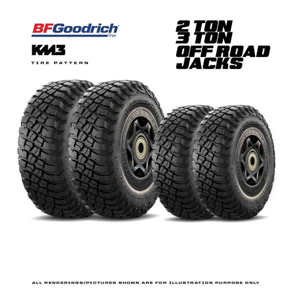 Pro Eagle Jack BFG KM3 Replacement Wheel Kit (6" & 8" Set)  UTVS0105503