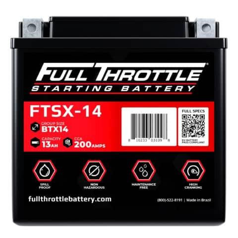 FullRiver Battery FTSX-14 Full Throttle AGM Starting Battery  UTVS0105818