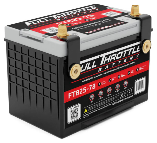 FullRiver Battery FT825-78 Full Throttle AGM Series Battery  UTVS0105887