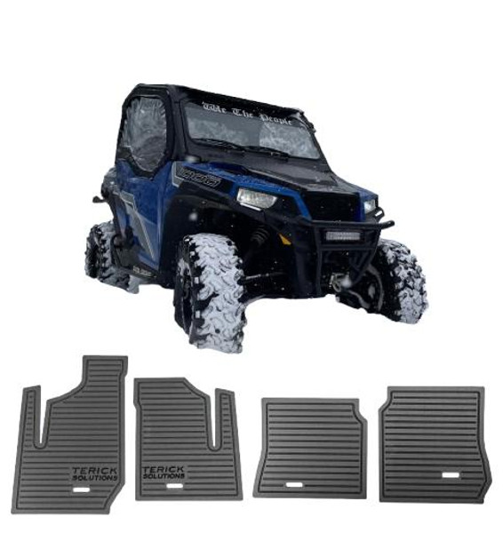 Terick Solutions Polaris General Rubber Floor Mats  UTVS0105951-MAIN