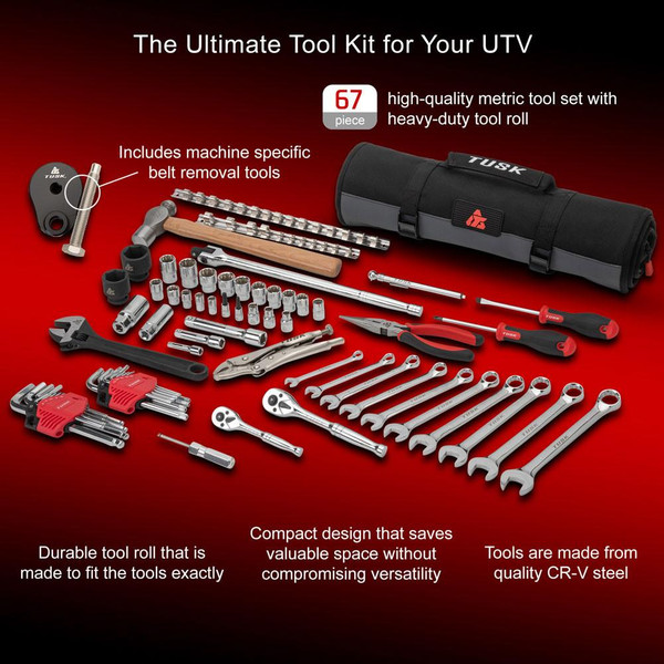 Tusk Can-Am Maverick X3 Tool Roll Kit with Belt Removal Tools  UTVS0111153