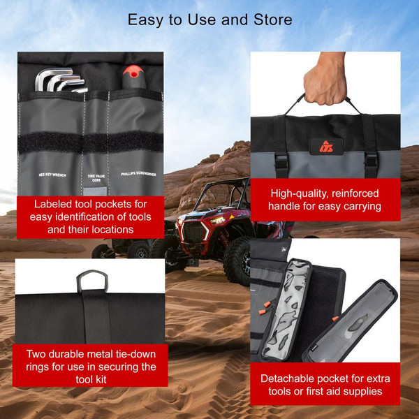 Tusk Kawasaki Teryx KRX Tool Roll Kit with Belt Removal Tools  UTVS0111154