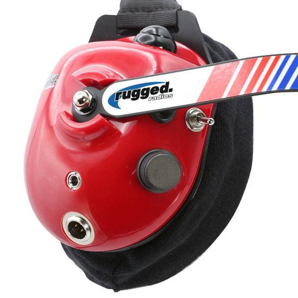 Rugged Radios H80 Track Talk Linkable Intercom Headset with NITRO BEE XTREME UHF Race Receiver and Carry Bag - BUNDLE  UTVS0111614