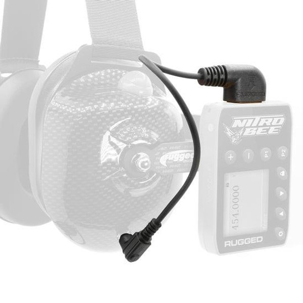 Rugged Radios H80 Track Talk Linkable Intercom Headset with NITRO BEE XTREME UHF Race Receiver and Carry Bag - BUNDLE  UTVS0111614
