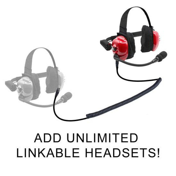 Rugged Radios H80 Track Talk Linkable Intercom Headset  UTVS0111615-MAIN