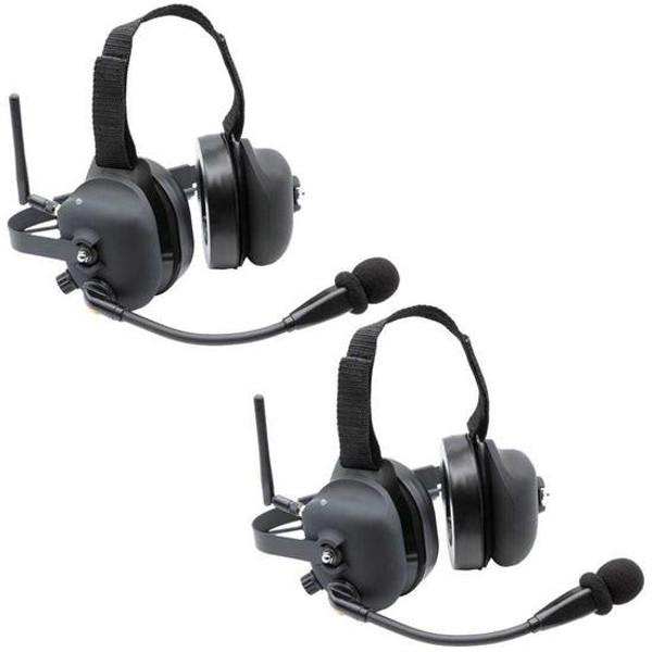 Rugged Radios Wireless Hands Free Double Talk Dual Headset Intercom System  UTVS0111645