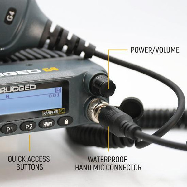 Rugged Radios Rambler G4 GMRS Mobile Radio  UTVS0111709