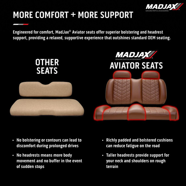 MadJax Aviator Club Car Precedent/Tempo/Onward Front Seat Cushions  UTVS0112094-MAIN