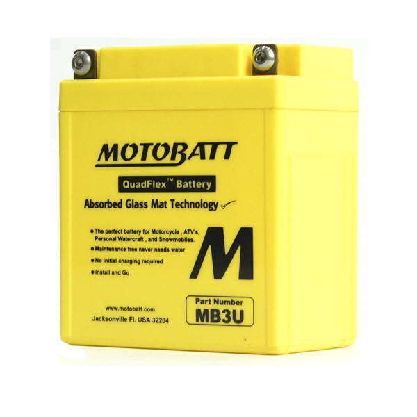 Motobatt Batteries MB3U 12V Replacement AGM Battery  UTVS0112301