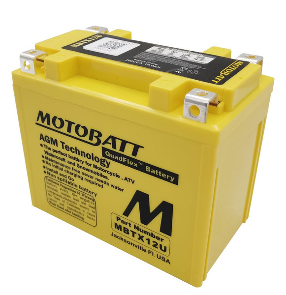 Motobatt Batteries MBTX12U 12V Replacement AGM Battery  UTVS0112347
