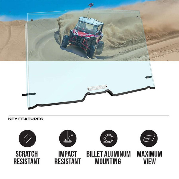 Super Comp USA Honda Talon Polycarbonate Full Front Windshield  UTVS0113152