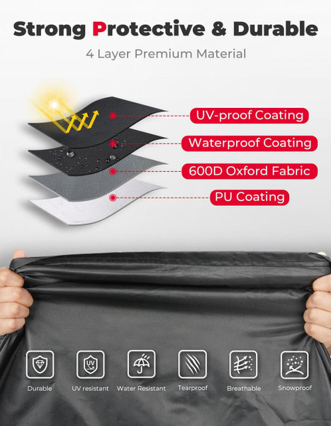 Kemimoto EZGO Club Car 2 Passenger Heavy-Duty Golf Cart Cover  UTVS0113227 Kemimoto EZGO Club Car 2 Passenger Heavy-Duty Golf Cart Cover  UTVS0113227