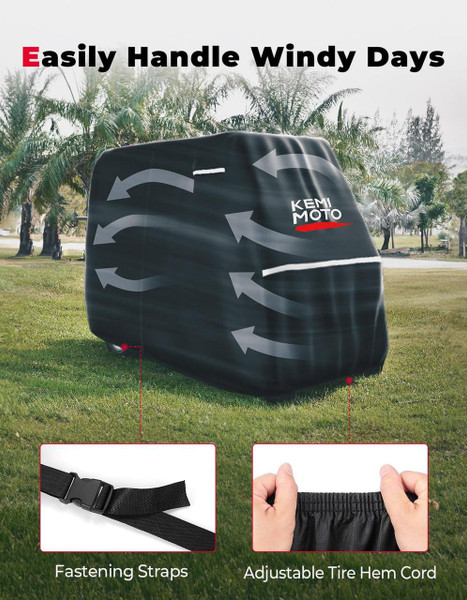 Kemimoto EZGO Club Car 2 Passenger Heavy-Duty Golf Cart Cover  UTVS0113227 Kemimoto EZGO Club Car 2 Passenger Heavy-Duty Golf Cart Cover  UTVS0113227