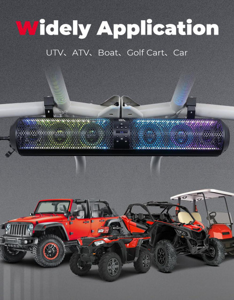 Kemimoto 28" RGB Bluetooth Sound Bar UTVS0113231