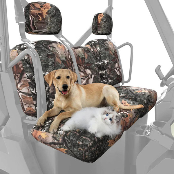 Kemimoto Can-Am Defender HD7 / HD8 / HD9 / HD10 Camouflage Seat Cover & TPE Floor Mats  UTVS0113313
