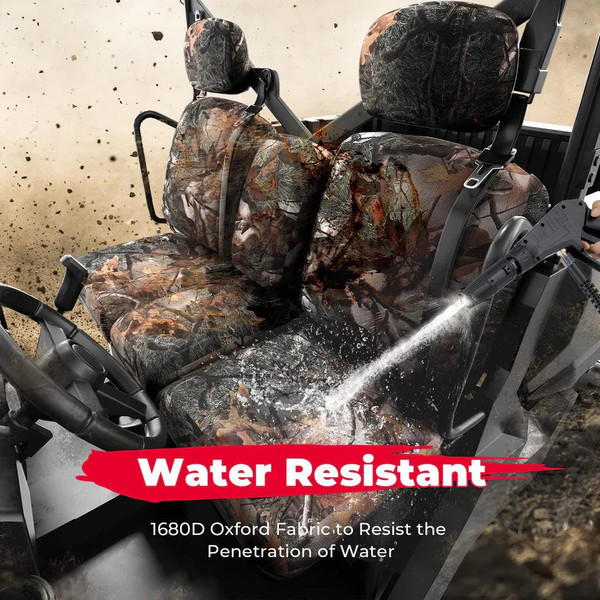 Kemimoto Can-Am Defender HD7 / HD8 / HD9 / HD10 Camouflage Seat Cover & TPE Floor Mats  UTVS0113313