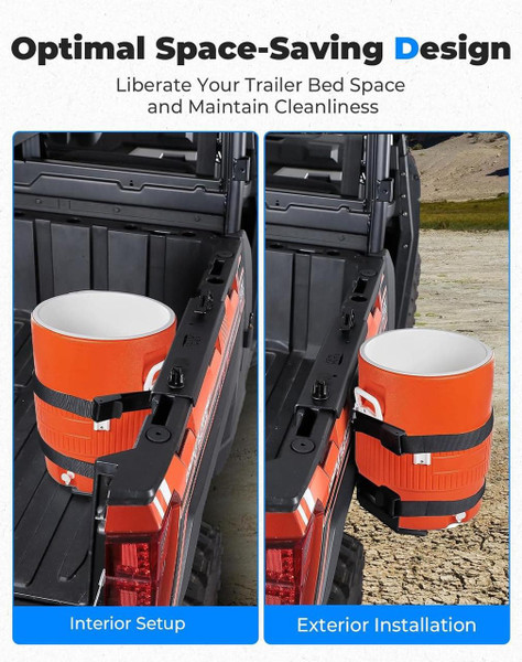 Kemimoto Polaris General Steel Water Cooler Rack  UTVS0113345 Kemimoto Polaris General Steel Water Cooler Rack  UTVS0113345