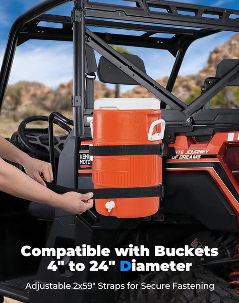 Kemimoto Polaris General Steel Water Cooler Rack  UTVS0113345 Kemimoto Polaris General Steel Water Cooler Rack  UTVS0113345