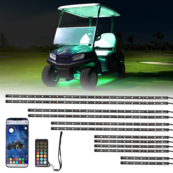 Kemimoto Golf Cart Million Colors 12V LED Light Kit (12 pcs.)  UTVS0114616