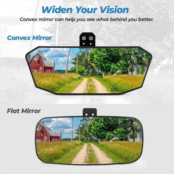 Kemimoto 2018-2023 Polaris Ranger XP 1000 Rear View Mirror & Taillights  UTVS0115217