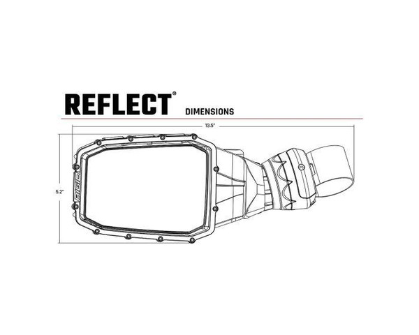 Rigid Industries Reflect LED lighted Mirror Pair  UTVS0001347