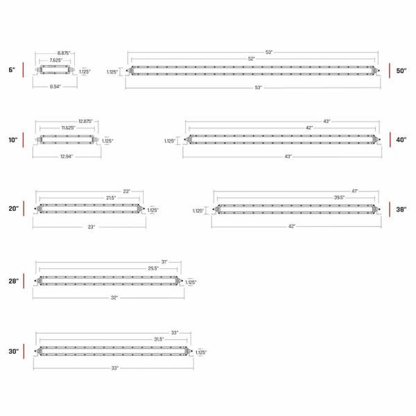 Rigid Industries SR-Series LED Light Bar 20 Spot/Flood 920314
